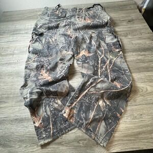 WFS Cargo Pants Mens XL Grey Camo Element Gear Cotton‎ Hunting Utility Trousers